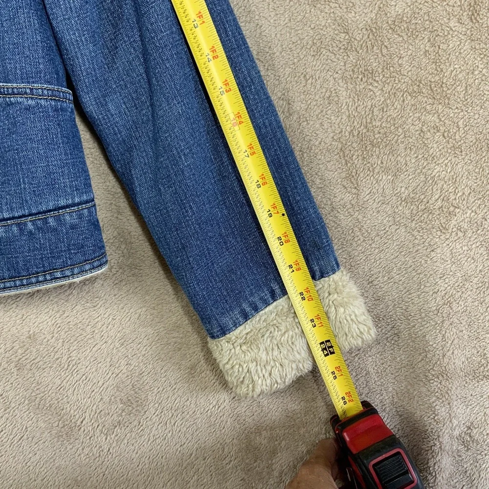 VTG Gap Kids‎ XXL Sherpa Lined Denim Jacket Chore Barn Coat EUC
